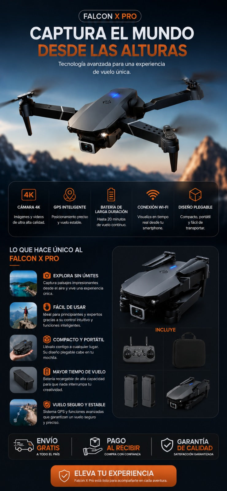 DRONE FALCON X PRO