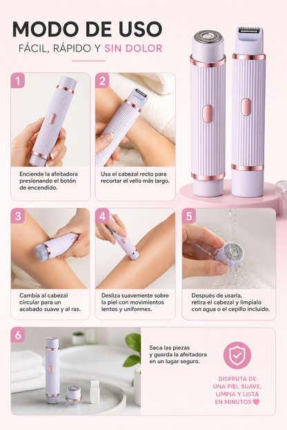 SILKSHAVE PRO - 2 EN 1 DEPILADORA VIRAL PIEL DE SEDA EN MINUTOS/IMPORTADA DE USA
