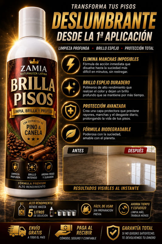 Solubrilho Zamia: Limpia y Brilla tus Pisos en Minutos