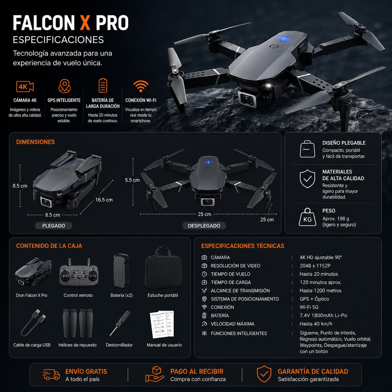 DRONE FALCON X PRO