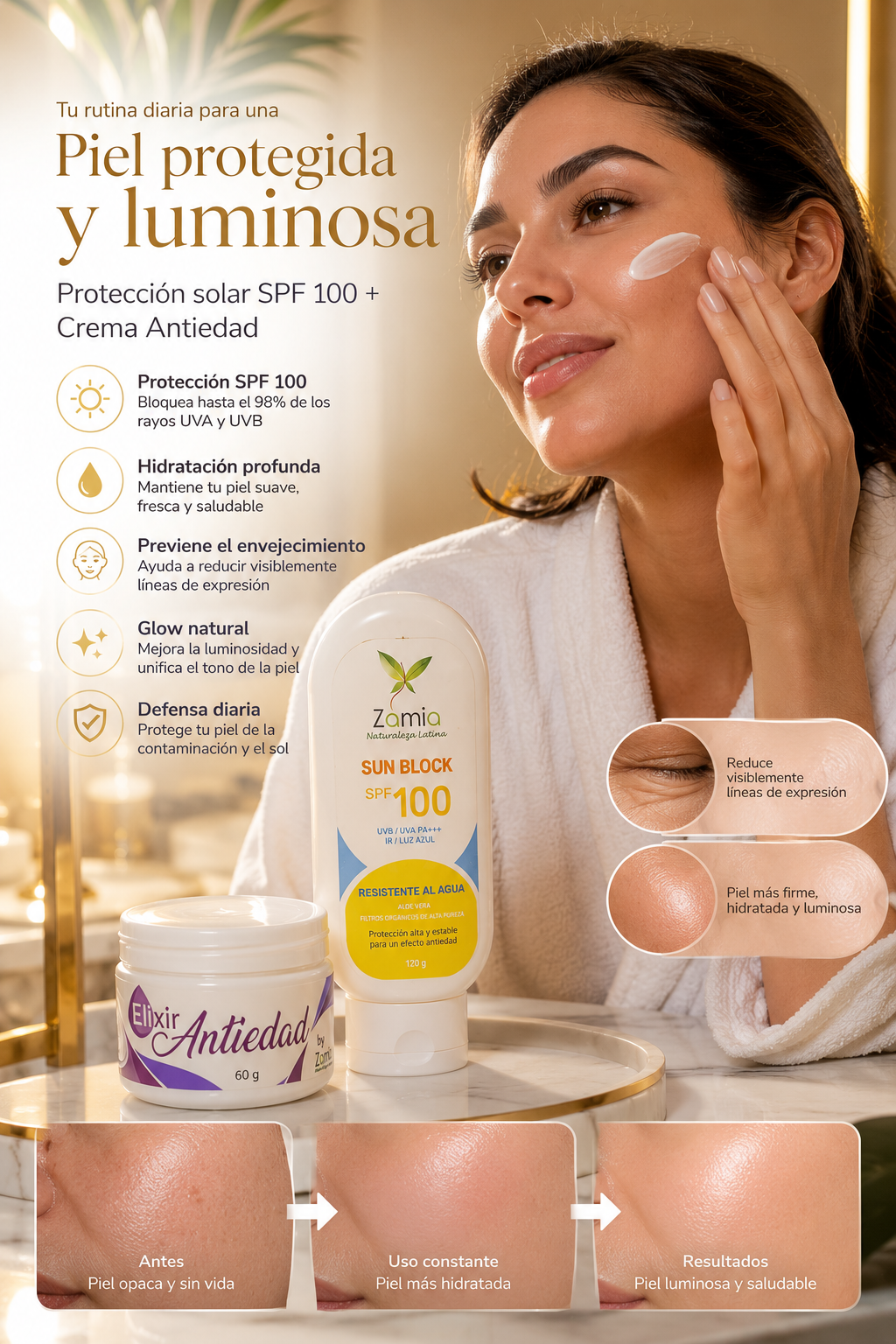 REJUVPRO- ANTIEDAD + PROTECTOR SOLAR FORMULA PROFESIONAL