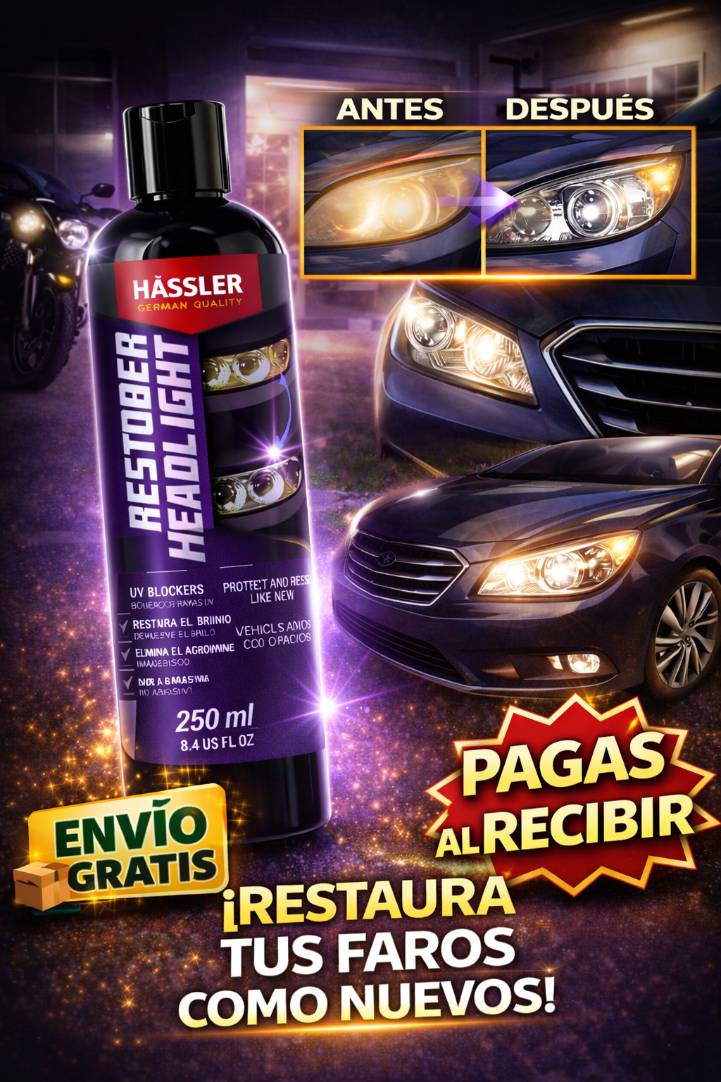 RESTAURADOR DE FAROS TECNOLOGIA PROFESIONAL