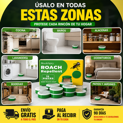 REPELENTE TRAMPA MATA CUCARACHAS EXTERMINALAS DE UNA VEZ!! FORMULA ESPECIAL NO VENENOSA PARA TU FAMILIA NI TUS MASCOTAS