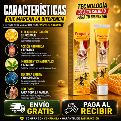 ALIVIA TUS DOLORES CON NUESTRA CREMA DE PROPOLIS AHORA CON UNA FORMULA AVANZADA PAARA TU ALIVIO Y DESCANSO