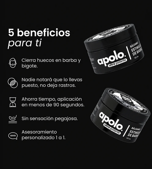 APOLO ORIGINAL ESTIMULANTE DE BARBA AL 20% ACTIVADOR DERMO FOLICULAR