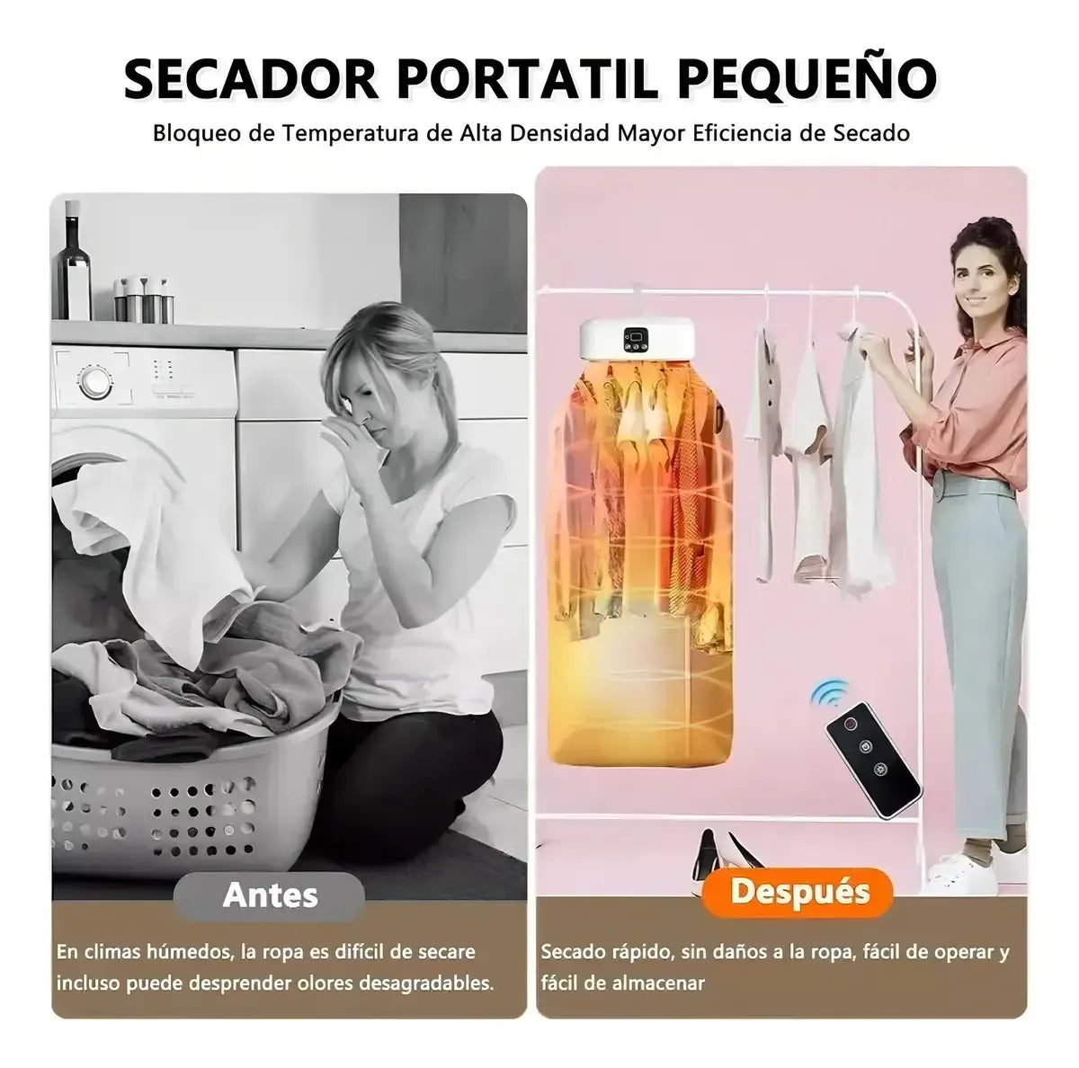 SECAFLASH-SECADORA DE ROPA PORTATIL TECNOLOGIA FRANCESA