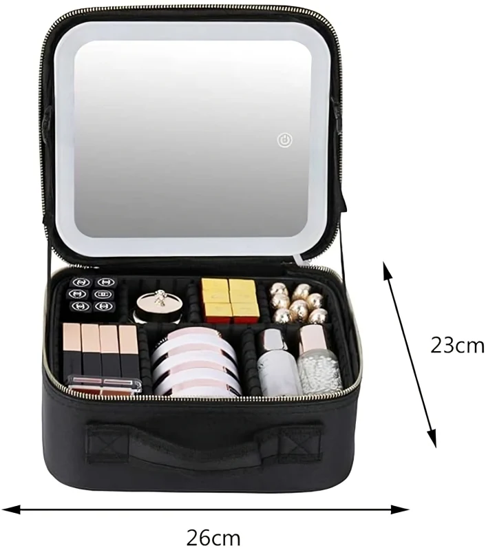 ORGANIZADOR DE MAQUILLAJE CON ESPEJO Y LUCES LED EL REGALO QUE LA VA A DEJAR SIN PALABRAS